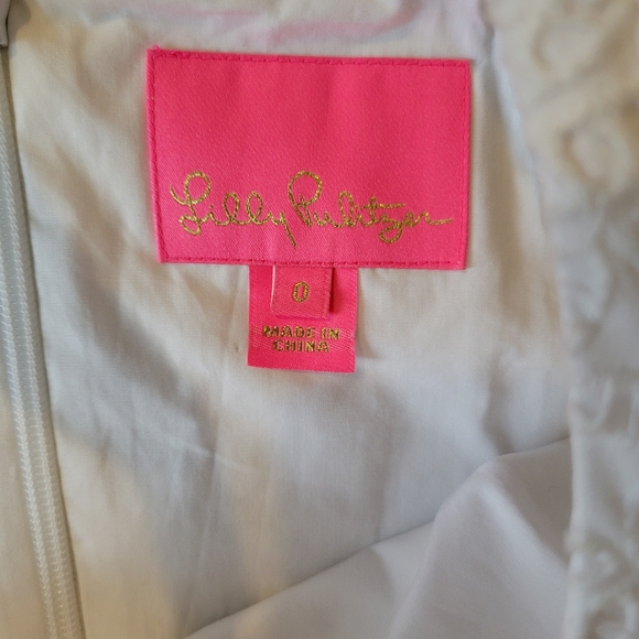 Lilly Pulitzer white eyelet beaded dress - Picture 3 of 8